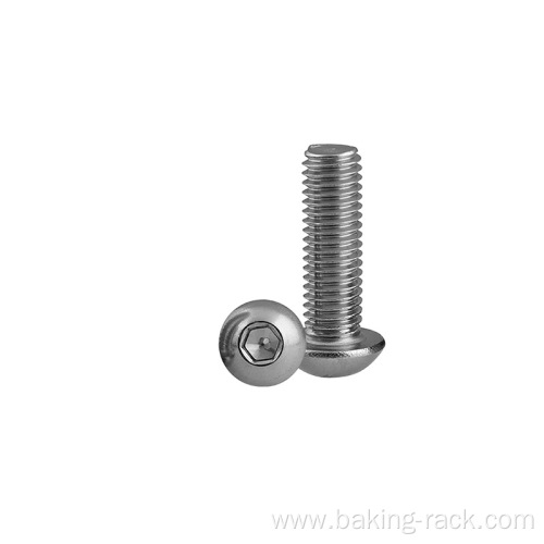 British And American Round Head Hex Screws